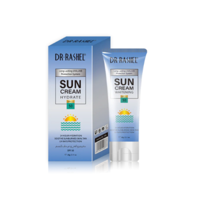 DR. RASHEL Protect & Hydrate Sun Cream SPF 50 – 50ml | Lightweight, Broad-Spectrum Daily Sunscreen | UAE