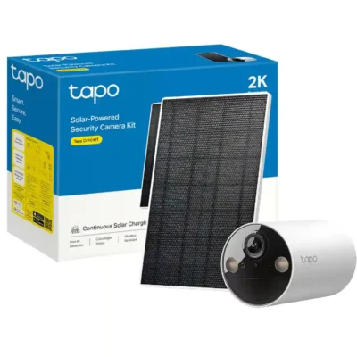 Tapo C410 KIT Solar Outdoor Security Camera 2K 3MP, Color Night Vision, 6400mAh Battery, Solar Powered, WiFi Smart Camera