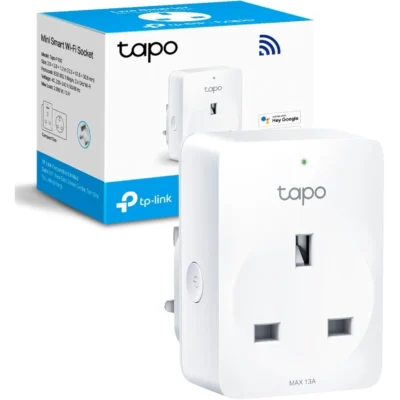 Tapo P100 Smart WiFi Plug Mini Smart Socket, Alexa & Google Home Compatible, Remote Control, No Hub Required