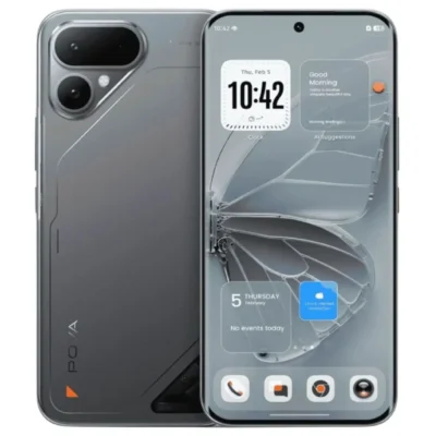 TECNO POVA Curve 2 5G Smartphone, 256GB Storage, 12GB RAM, 6.78-Inch 144Hz Curved AMOLED Display, 50MP Camera, 8000mAh Battery, UAE Version, 1 Year Warranty - Storm Titanium