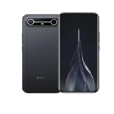 TECNO POVA Slim 5G Smartphone, 256GB Storage, 8GB RAM, 144Hz 1.5K AMOLED Display, 50MP Camera, 5160mAh Battery, Dual SIM, UAE Version, 1 Year Warranty - Cool Black