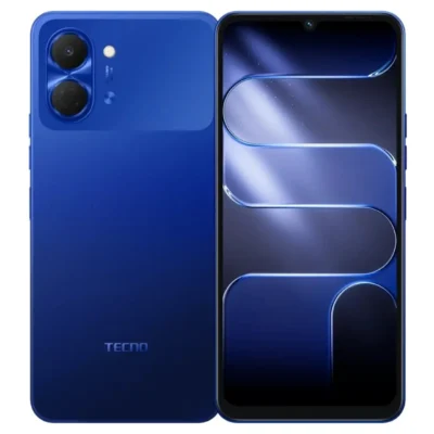 Tecno Spark Go 3 4G Smartphone, 128GB Storage, 4GB RAM, 6.75-Inch 120Hz Display, 5000mAh Battery, Dual SIM, UAE Version, 1 Year Warranty - Galaxy Blue