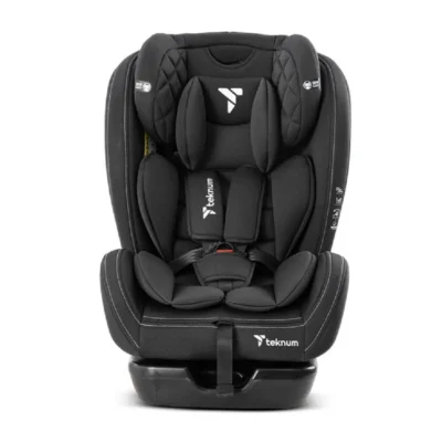 Teknum Evolve 2 Car Seat, 0-12 Years, 5-Point Safety Harness, 8-Level Height Adjustment, 4 Recline Positions, 36kg Capacity, Black - TK_CS05_BK