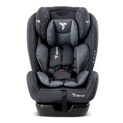 Teknum Evolve 2 Car Seat, 0-12 Years, 5-Point Safety Harness, 8-Level Height Adjustment, 4 Recline Positions, 36kg Capacity, Dark Grey - TK_CS05_DGY