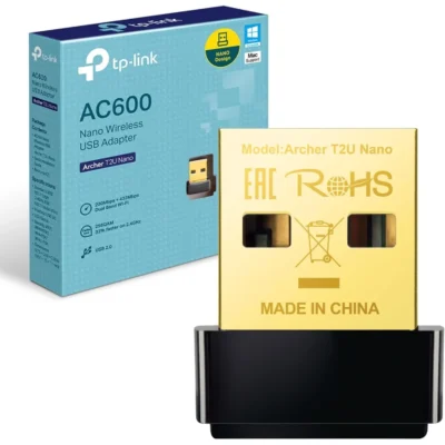TP-Link Archer T2U Nano AC600 Wireless USB Adapter T2U Nano Dual Band 633Mbps Compact WiFi Dongle for PC Laptop Windows