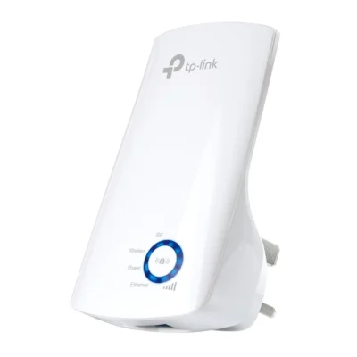 TP-Link TL-WA850RE 300Mbps Universal Wi-Fi Range Extender - Single Band 2.4GHz, Ethernet Bridge, 1-Tap Setup, Wall Mounted, Works with Any Wi-Fi Router, White