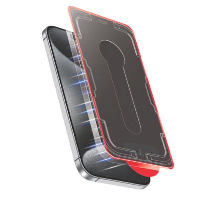 Trands Magnetic iPhone 17 Privacy Glass Protector - Anti-Spy, Oleophobic & Hydrophobic Coating, Face ID Friendly - TR-SP7629