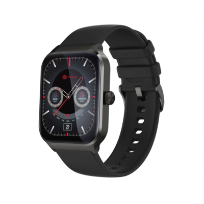 Trands Smart Watch with Fitness & Health Tracking, Heart Rate & Sleep Monitor, Step Counter - Black - TR-SW30