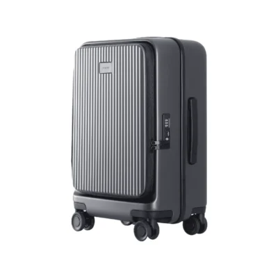 Xiaomi Front Opening Luggage 20 Inch, 38.5L Polycarbonate Cabin Suitcase, TSA Lock, Front Flip Opening Travel Case, Carbon Black - 57626