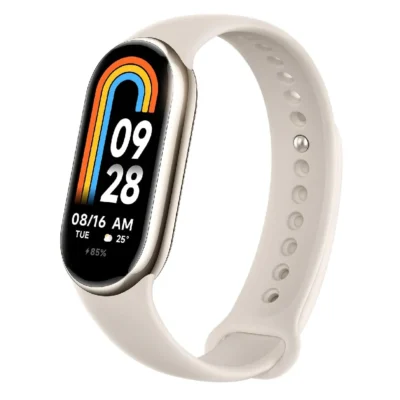 Xiaomi Smart Band 8 Fitness Tracker, 1.62inch AMOLED Display, 130+ Sports Modes, Heart Rate, SpO2 & Sleep Monitoring, Up to 16 Days Battery, Light Gold