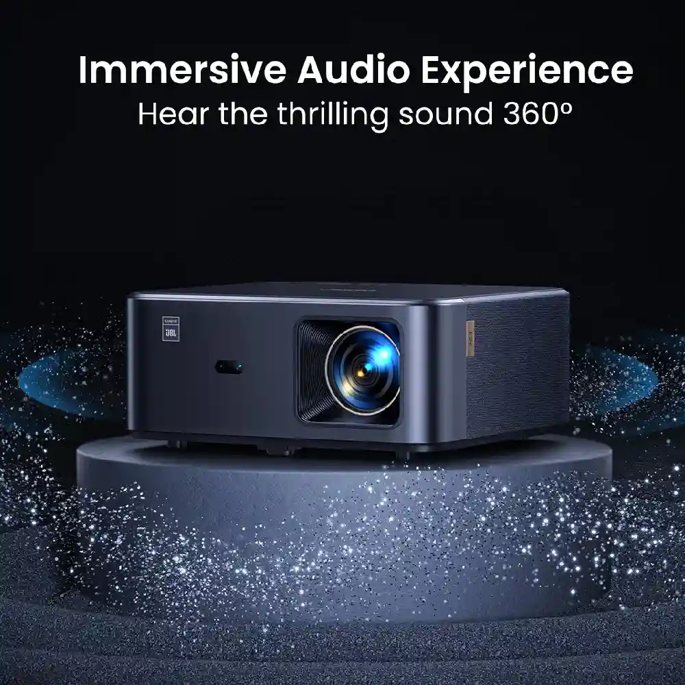 Yaber K2S Smart Projector, Native 1080P, 1000 ANSI Lumens, JBL Dual 12W Speakers, Dolby Audio, Android TV, Auto Focus & Wi-Fi 6 - Image 3